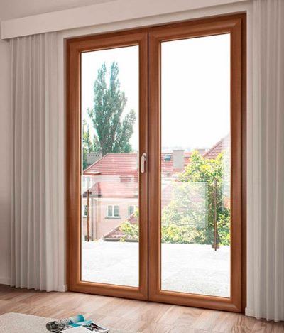 Двери ПВХ двустворчатые на балкон