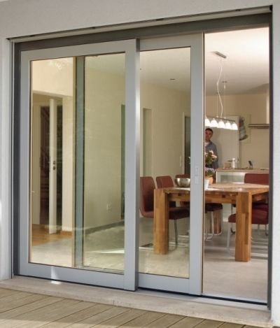 Фото - раздвижные двери из ПВХ для частного дома